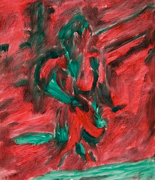 SOLD 600px Y2T7193 
 Untitled study. Oil on paper.