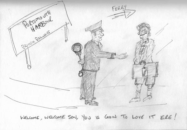 600px 1 
 Welcome son. Pencil, A4 paper. 
 Keywords: royal navy po petty officer chief radio operator telegraphist blue liners liner cigarette tot rum andrew ship warship hms mercury ganges victory saint vincent st boy entrant junior ro jro basic training gun weapon mast flag pole portsmouth gosport london railway train minesweeper lee enfield sterling sub machine gun cosh club captain skipper torch sea ocean military service marine hammer handle iron tip uniform number eights 8 number ones 1 hat sign up rnr naval reserve contract suicide