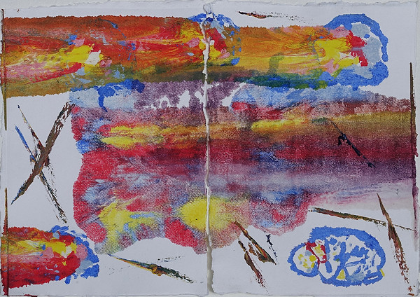 lr-test-1-DSC00922 
 12 x 17 inches. Many worlds; hidden narratives. OIl on Khadi paper.